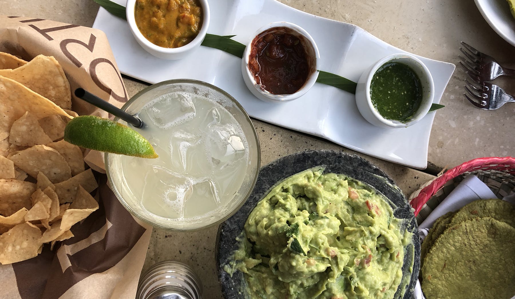 a plate of food on a table